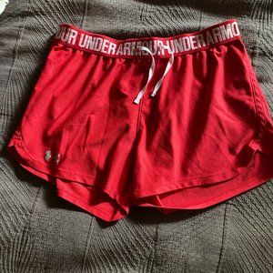 Red Under Armour Shorts